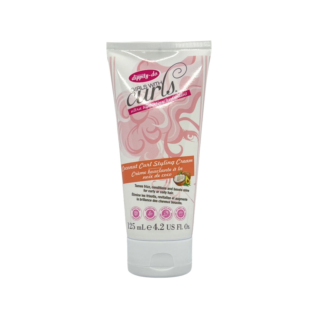 Dippity-do Girls With Curls Ultra Hydratant Coconut Curl Styling Cream 4.2 Oz - Beauty Gables