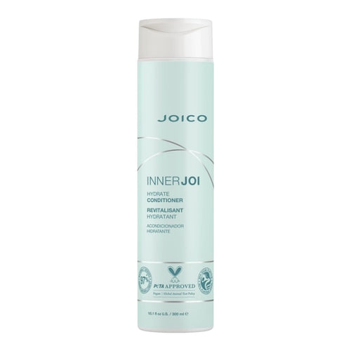 Joico InnerJoi Hydration Conditioner in 10.1 oz bottle, showing the conditioner tube with branding and product details.