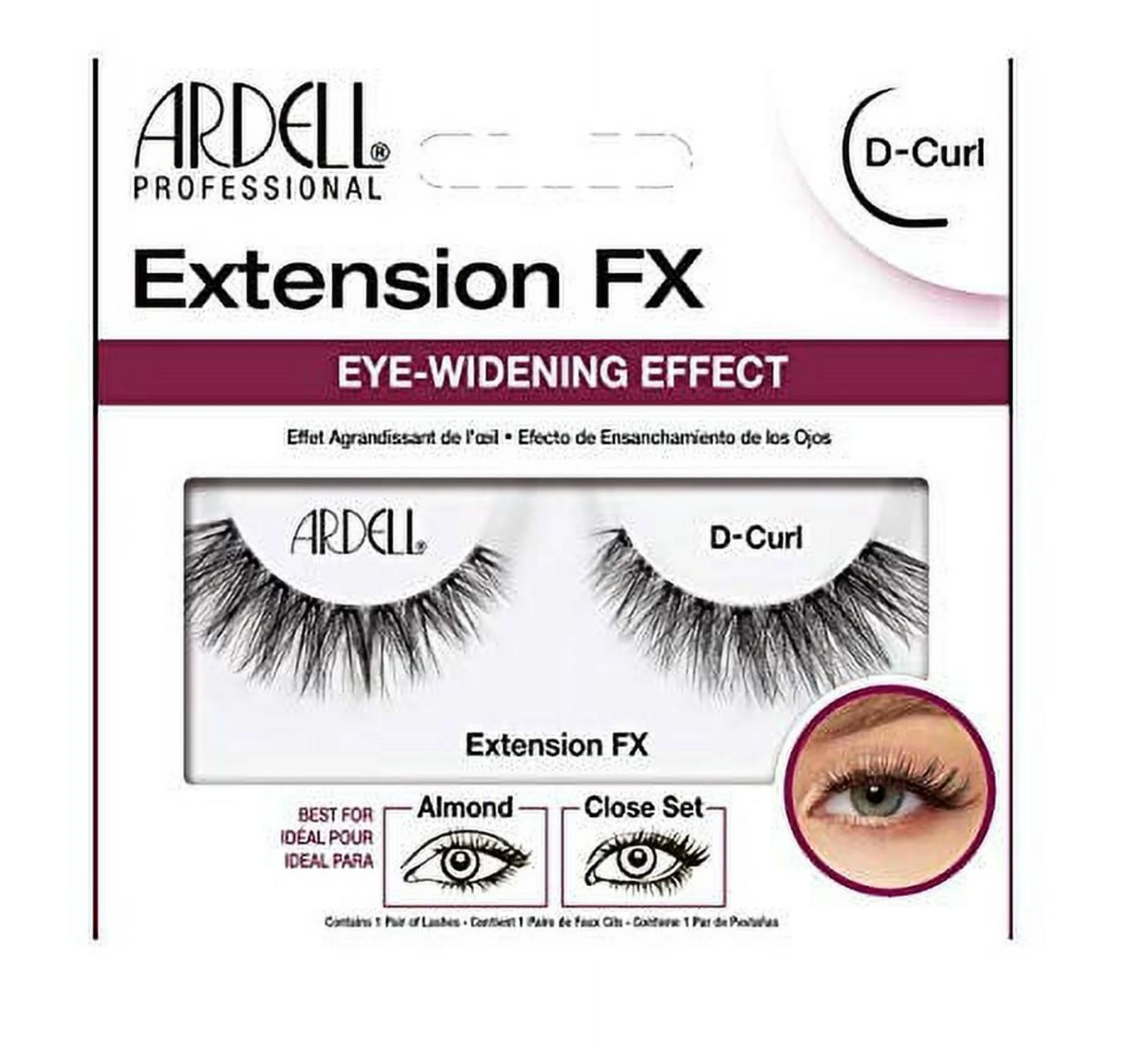 Ardell Extension FX D-Curl Eyelashes-Black - Beauty Gables