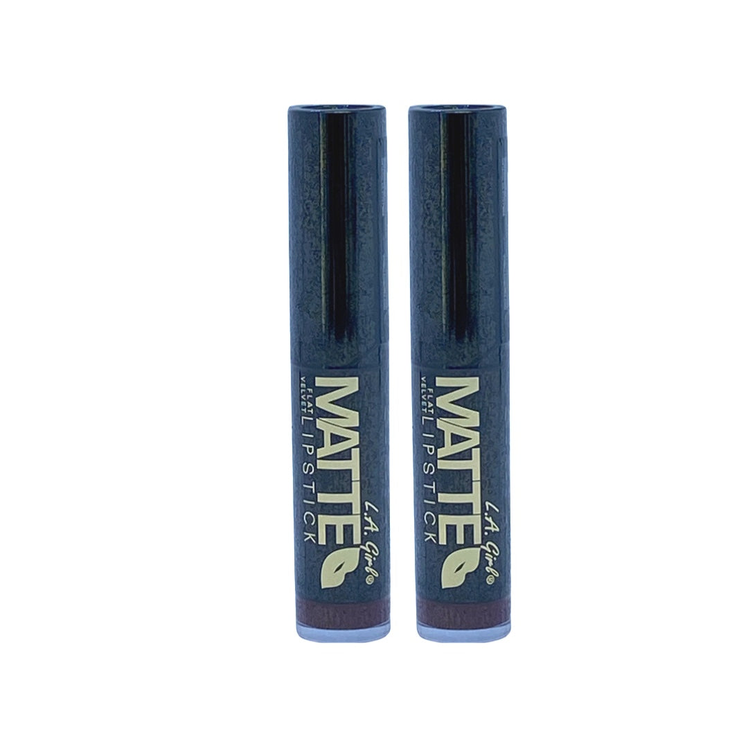 L.A Girl Matte Flat Velvet Lipstick Runway 0.10 Oz (Pack of 2) - Beauty Gables
