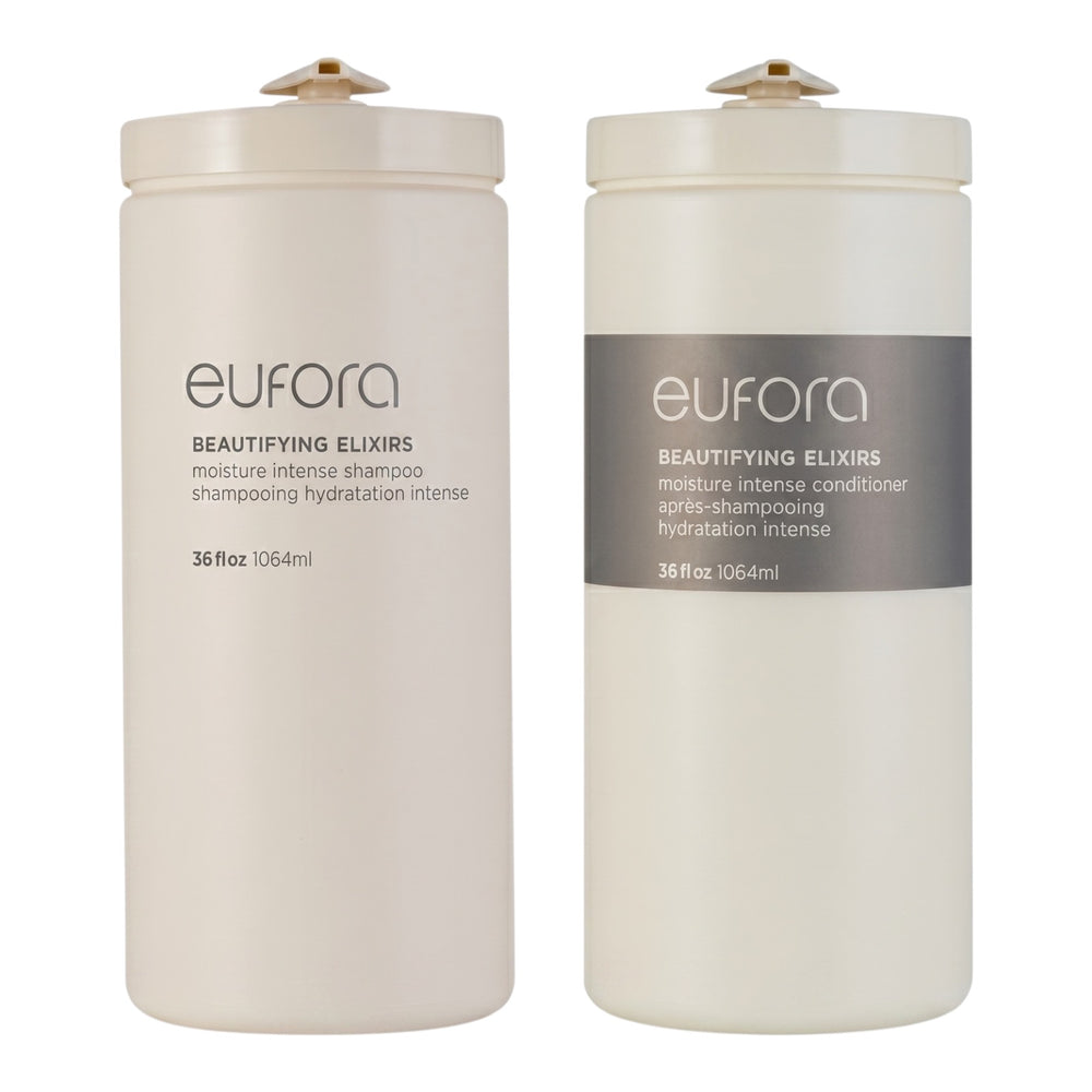 Eufora Beautifying Elixir Moisture Intense Shampoo & Conditioner 36 Oz Set