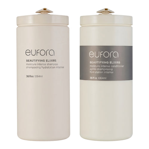 Eufora Beautifying Elixir Moisture Intense Shampoo & Conditioner 36 Oz Set