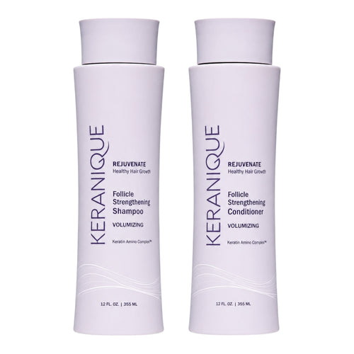 Keranique Volumizing Follicle Strengthening Shampoo & Conditioner 12 Oz Set