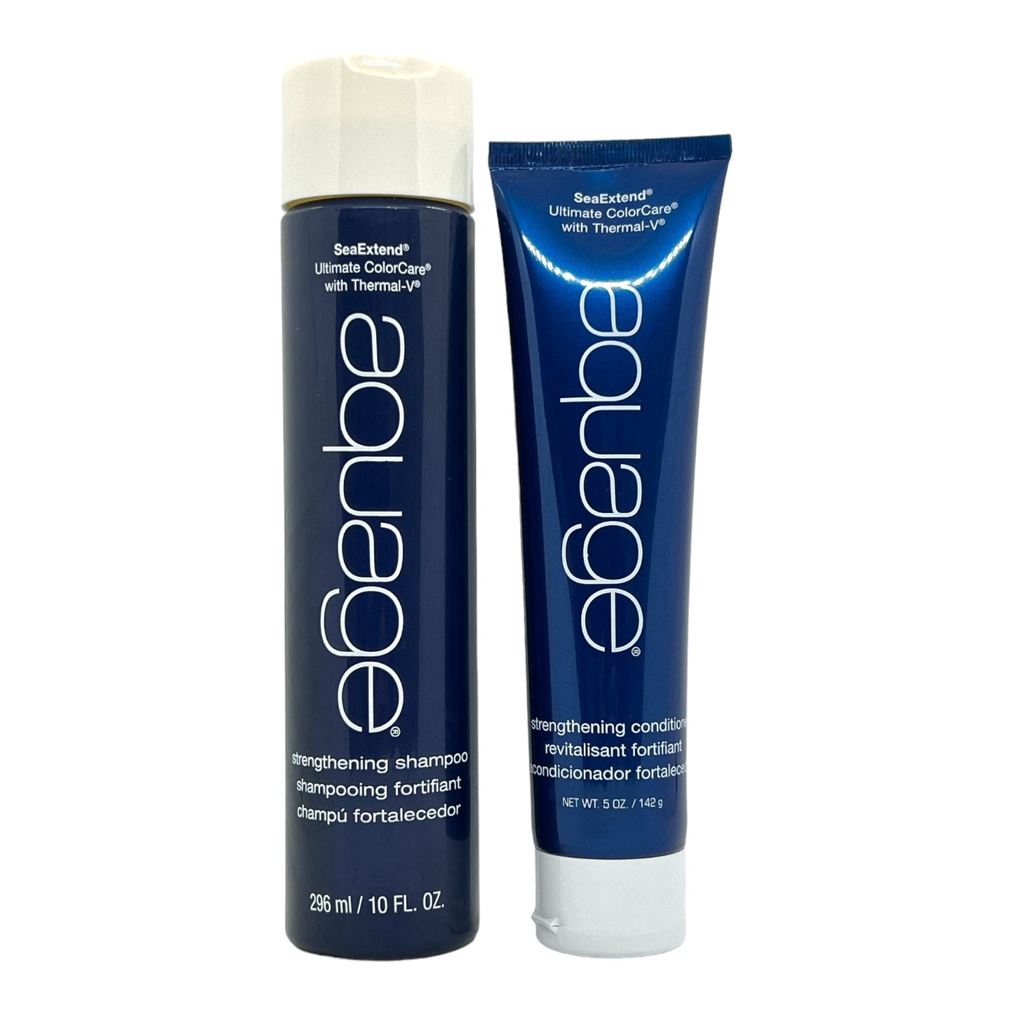 Aquage SeaExtend Strengthening Shampoo 10 Oz & Conditioner 5 Oz Set - Beauty Gables