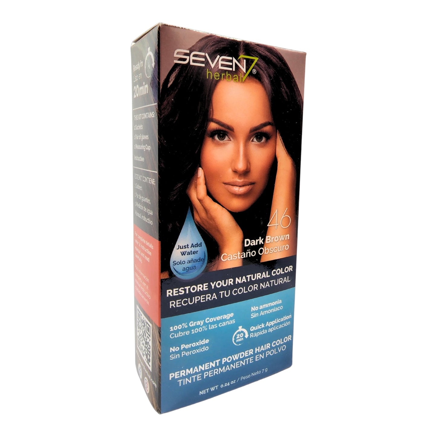 Seven7 Herbal - Dark Brown #46  - 7g - Beauty Gables