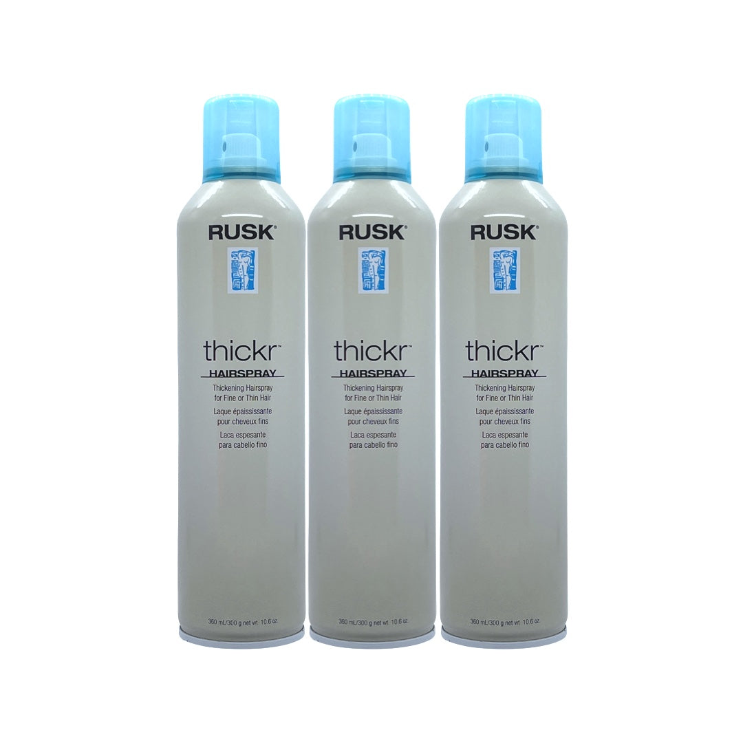 Rusk Thickr Thickening Hairspray for Fine Hair 10.6 Oz (Pack of 3) - Beauty Gables