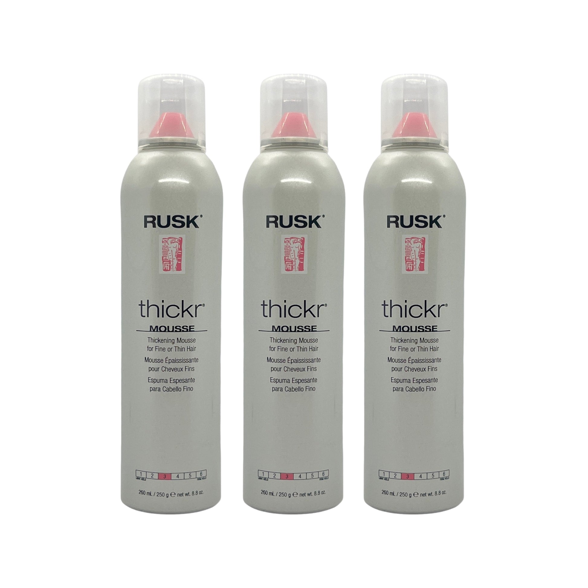 Rusk Thickr Thickening Mousse 8.8 Oz (Pack of 3) Beauty Gables
