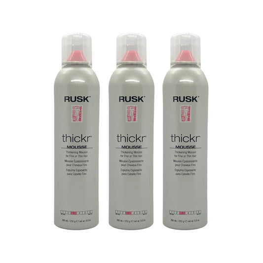 Rusk Thickr Thickening Mousse 8.8 Oz (Pack of 3) Beauty Gables