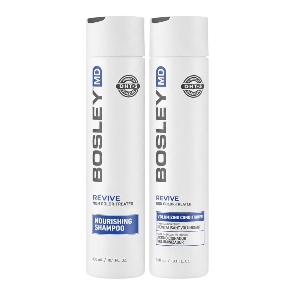 Bosley Revive Non Color Treated Hair Nourishing Shampoo & Conditioner 10.1 Oz Set