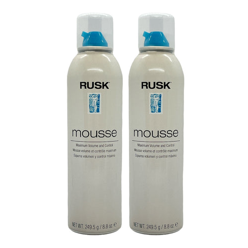 Rusk Maximum Volume & Control Mousse 8.8 Oz (Pack of 2)