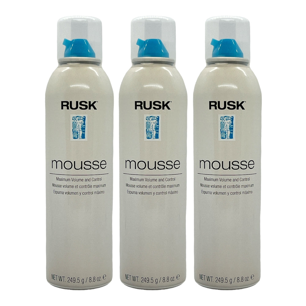 Rusk Maximum Volume & Control Mousse 8.8 Oz (Pack of 3)
