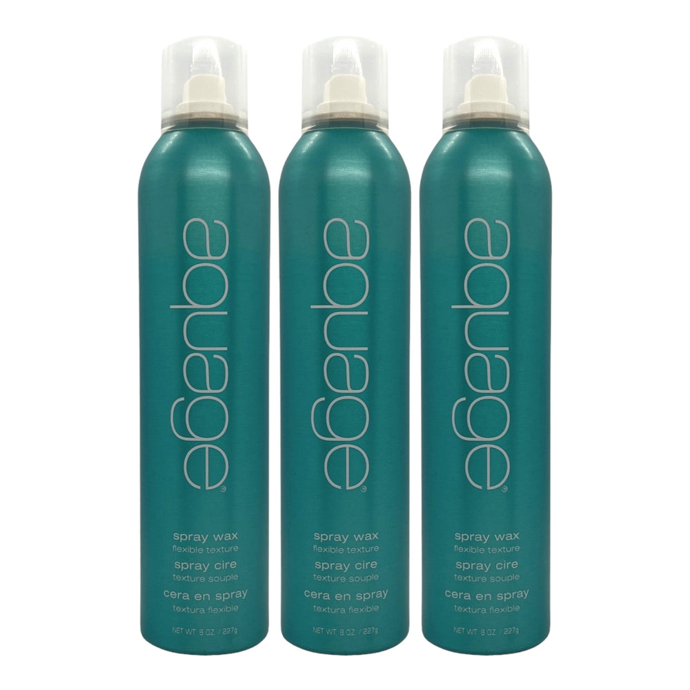 Aquage Spray Wax Flexible Texturizing Spray 8 Oz (Pack of 3)