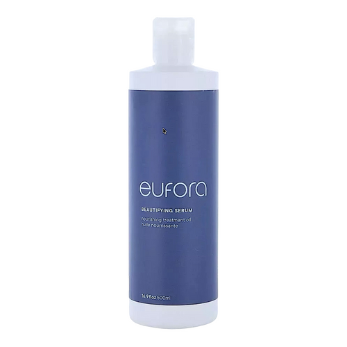 Eufora Nourish Beautifying Serum bottle showing 16.9 oz size with sleek packaging and product label.