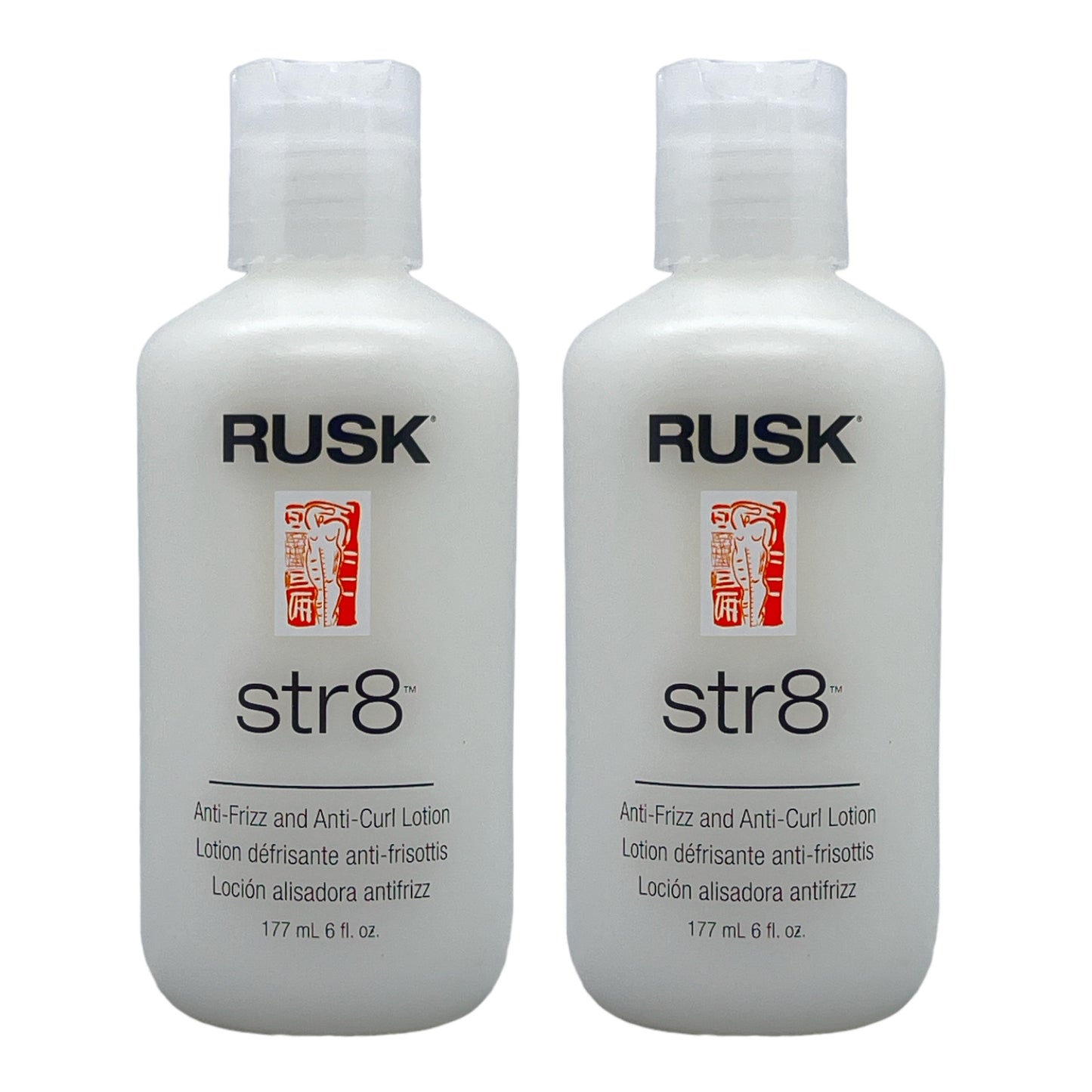 Rusk Str8 Anti Frizz and Anti Curl Lotion 6 Oz (Pack of 2) Beauty Gables