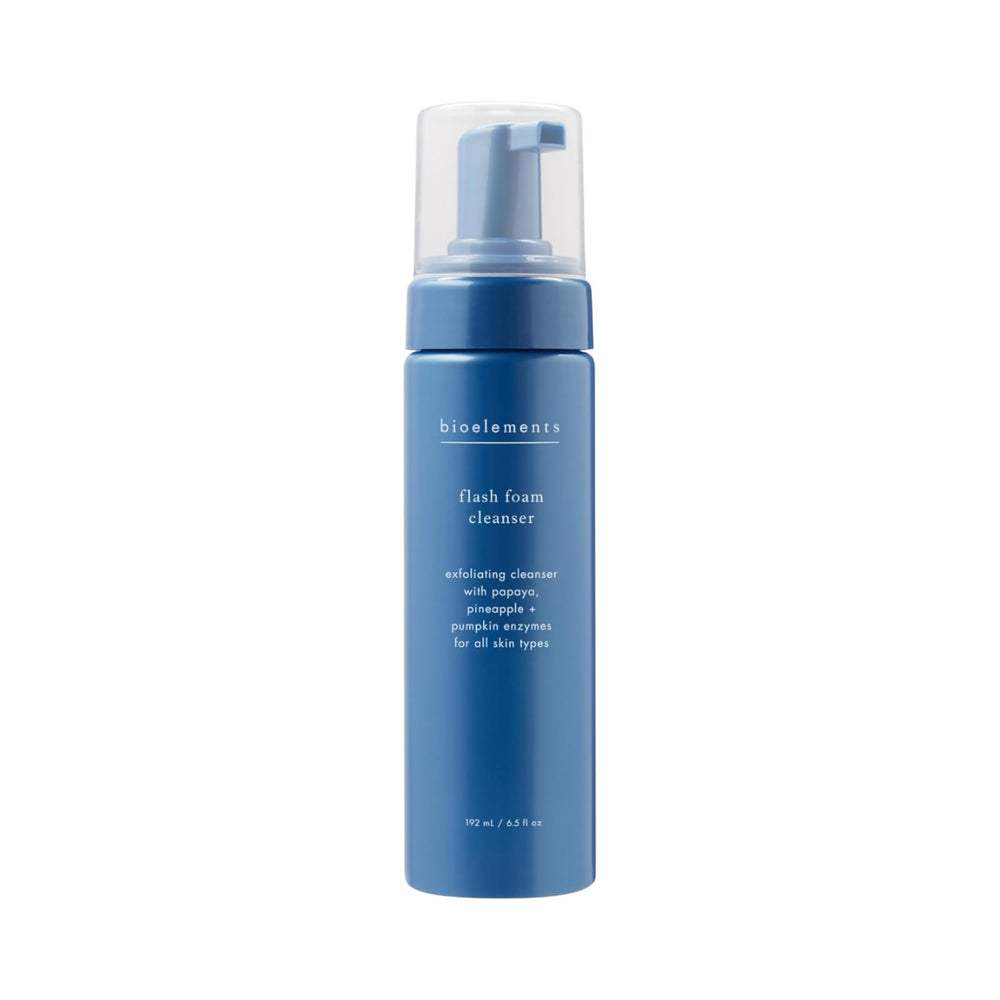 Bioelements Flash Foam Cleanser Exfoliating Foam Cleanser for Oily, Combination & Dry Skin 6.5 Oz