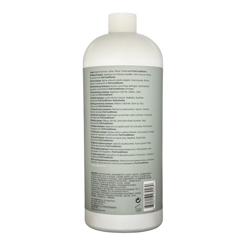 Living Proof Full Shampoo 32 oz bottle with white label and pump dispenser, designed for volumizing hair care.