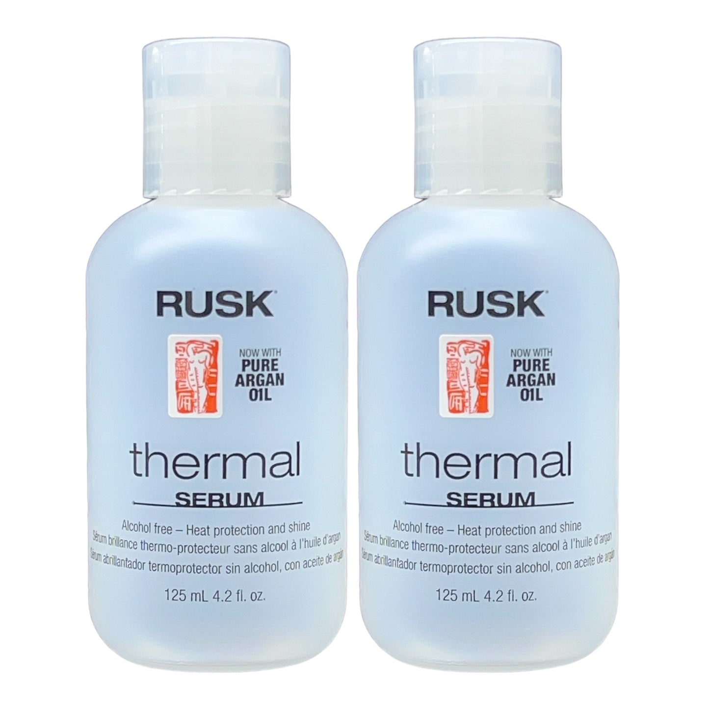 Rusk Thermal Serum with Argan Oil 4.2 Oz (Pack of 2) Beauty Gables