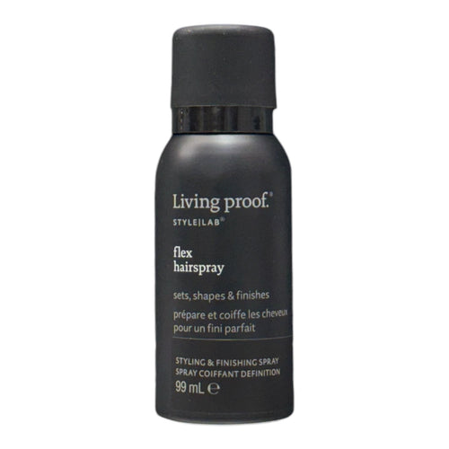 Living Proof Style Lab Flex Hairspray 3.0 oz bottle with a spray nozzle, designed for flexible hold and styling.