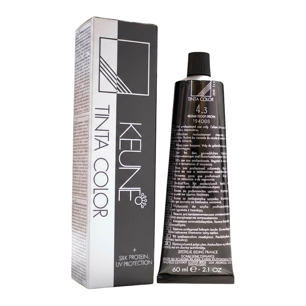 Keune Tinta Color 4.3 Permanent Color Medium Golden Brown 2.1 Oz