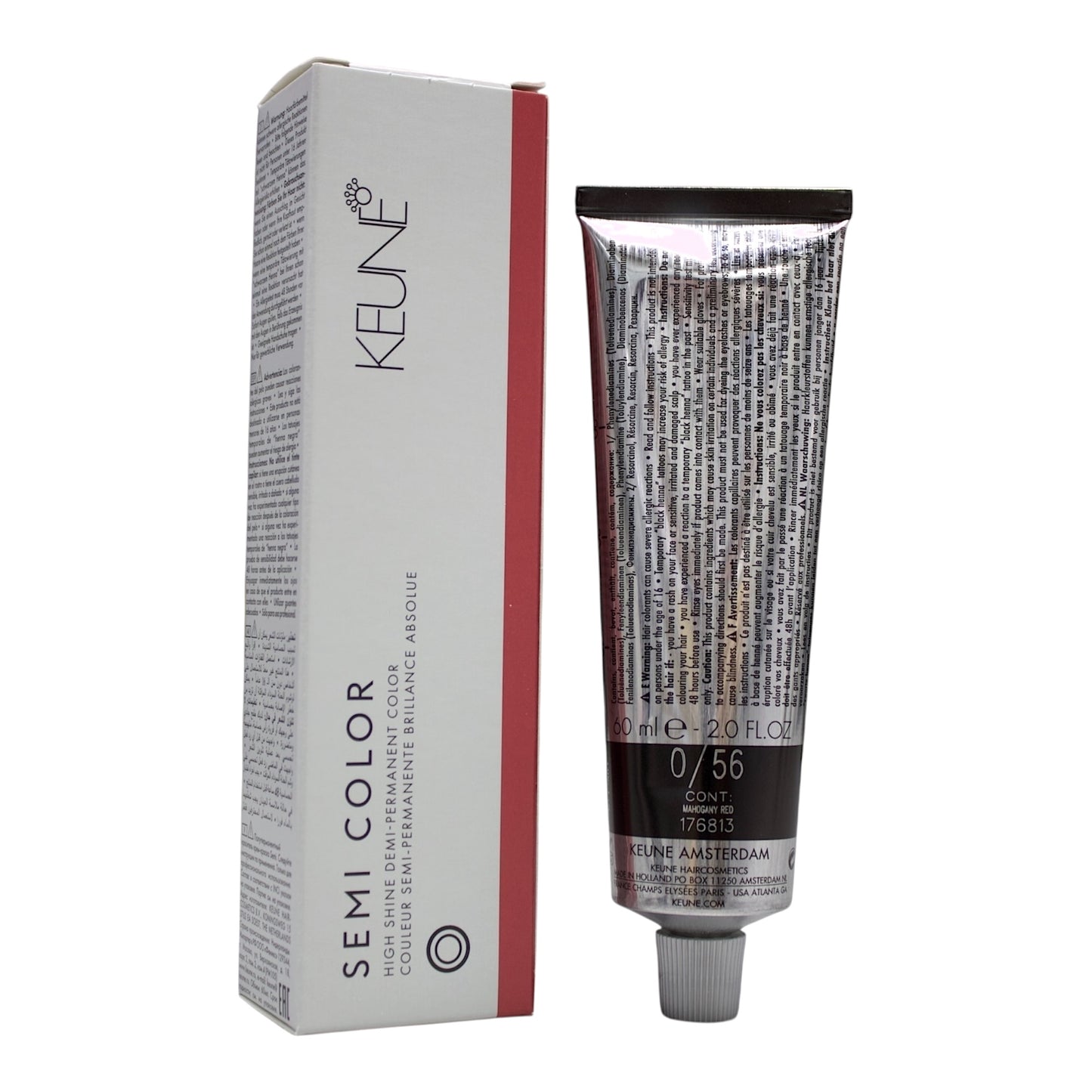 Keune Semi Color 0/56 Demi-Permanent Color Mahogany Red 2 Oz Beauty Gables