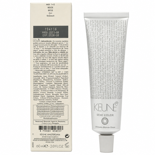 Keune Semi Color Beige Demi-Permanent Color 2 Oz
