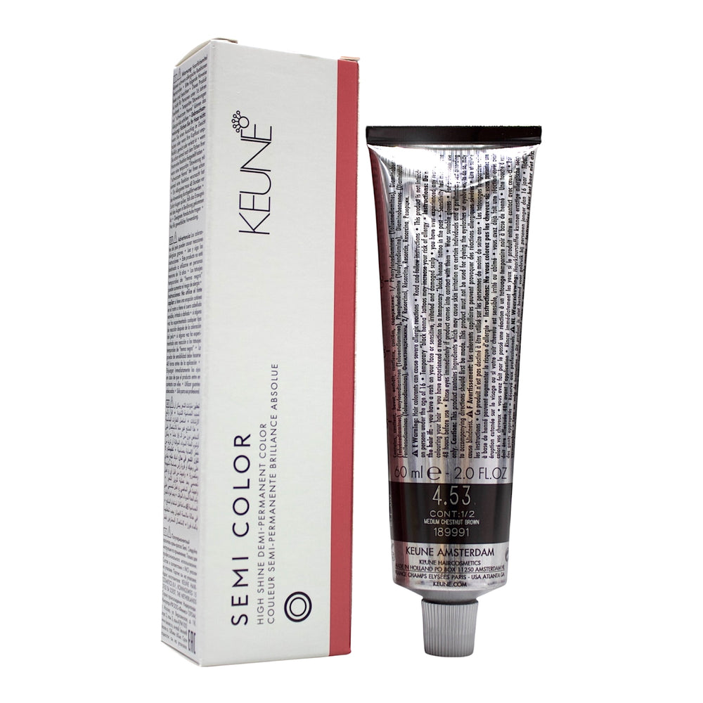 Keune Semi Color 4.53 Demi-Permanent Color Medium Chestnut Brown 2 Oz