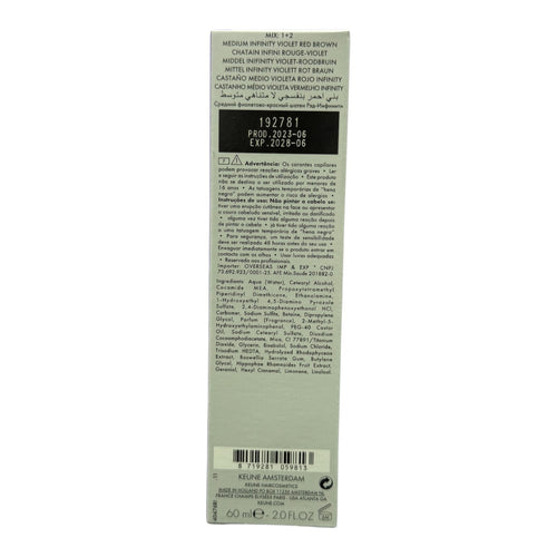 Keune Semi Color 4.76 RI Demi-Permanent Medium Infinity Violet Red Brown 2 Oz