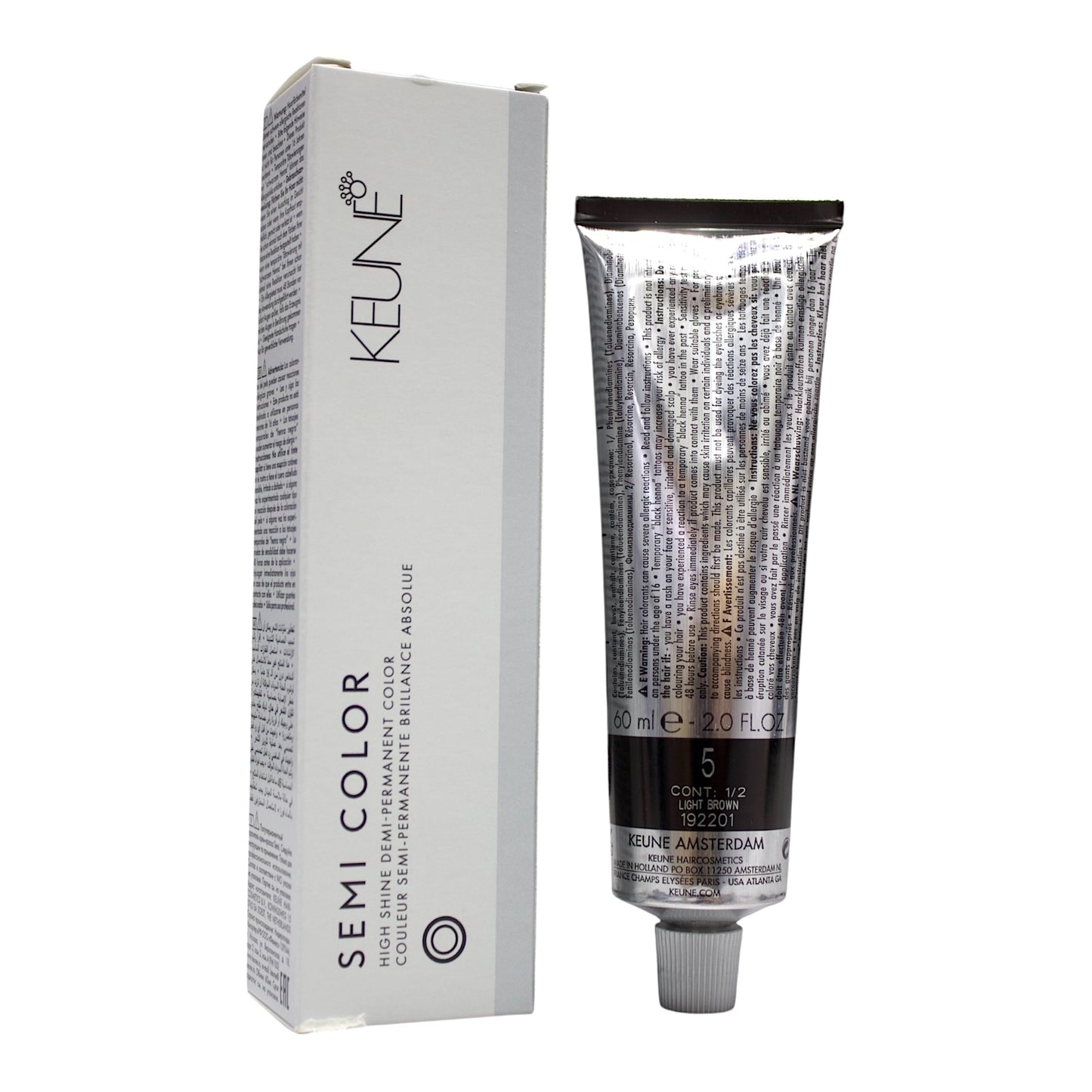 Keune Semi Color 5 Demi-Permanent Color Ligth Brown 2 Oz Beauty Gables