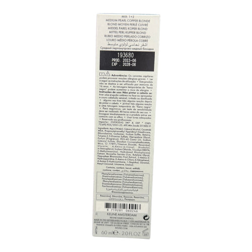 Keune Semi Color 7.24 Demi-Permanent Color Medium Pearl Copper Blonde 2 Oz