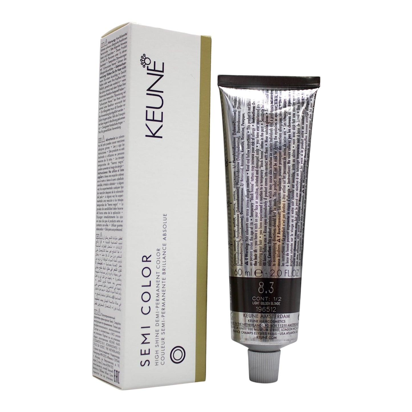 Keune Semi Color 8.3 Demi-Permanent Color Light Golden Blonde 2 Oz Beauty Gables