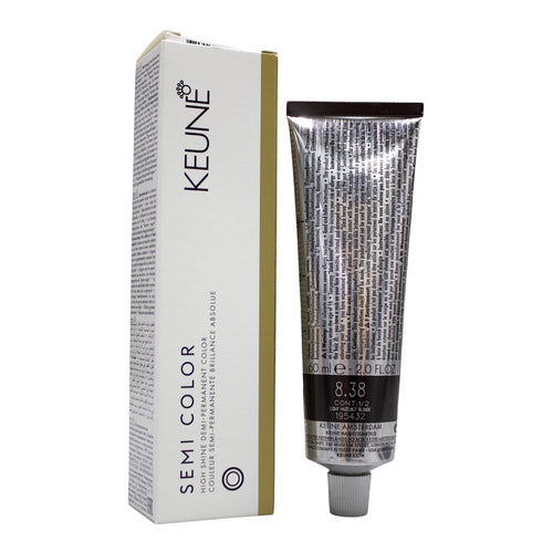 Keune Semi Color 8.38 Demi-Permanent Color Light Hazelnut Blonde 2 Oz Beauty Gables