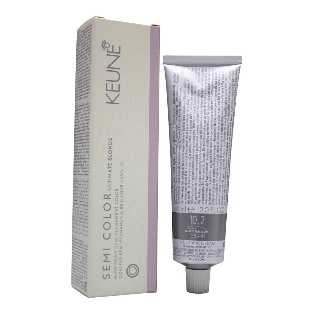 Keune Semi Color 10.2 Demi-Permanent Color Lightest Pearl Blonde 2 Oz