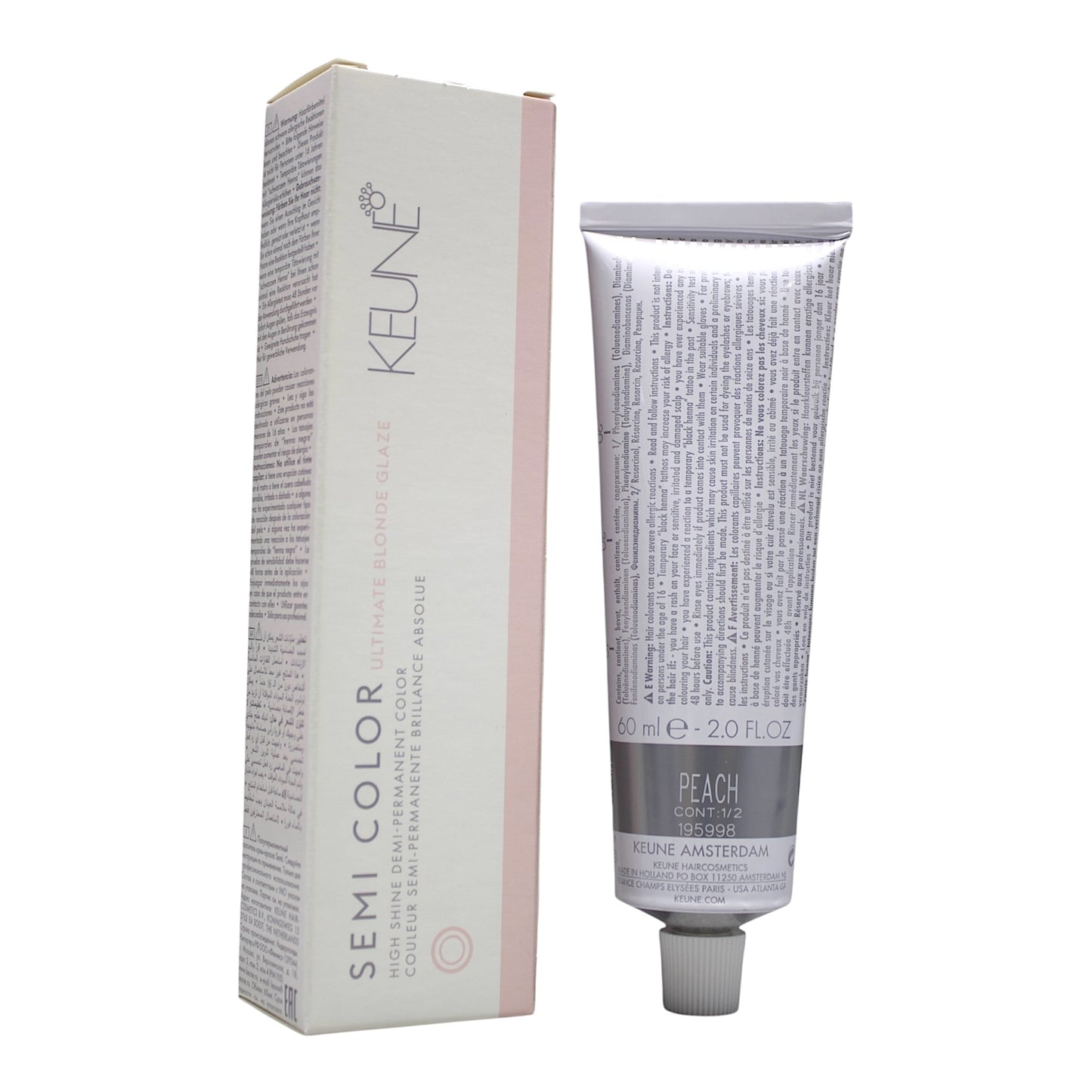 Keune Semi Color Peach Demi-Permanent Color 2 Oz Beauty Gables