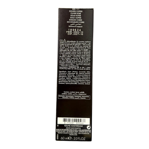 Keune Tinta Color 0/34 Permanent Color Golden Copper 2 Oz