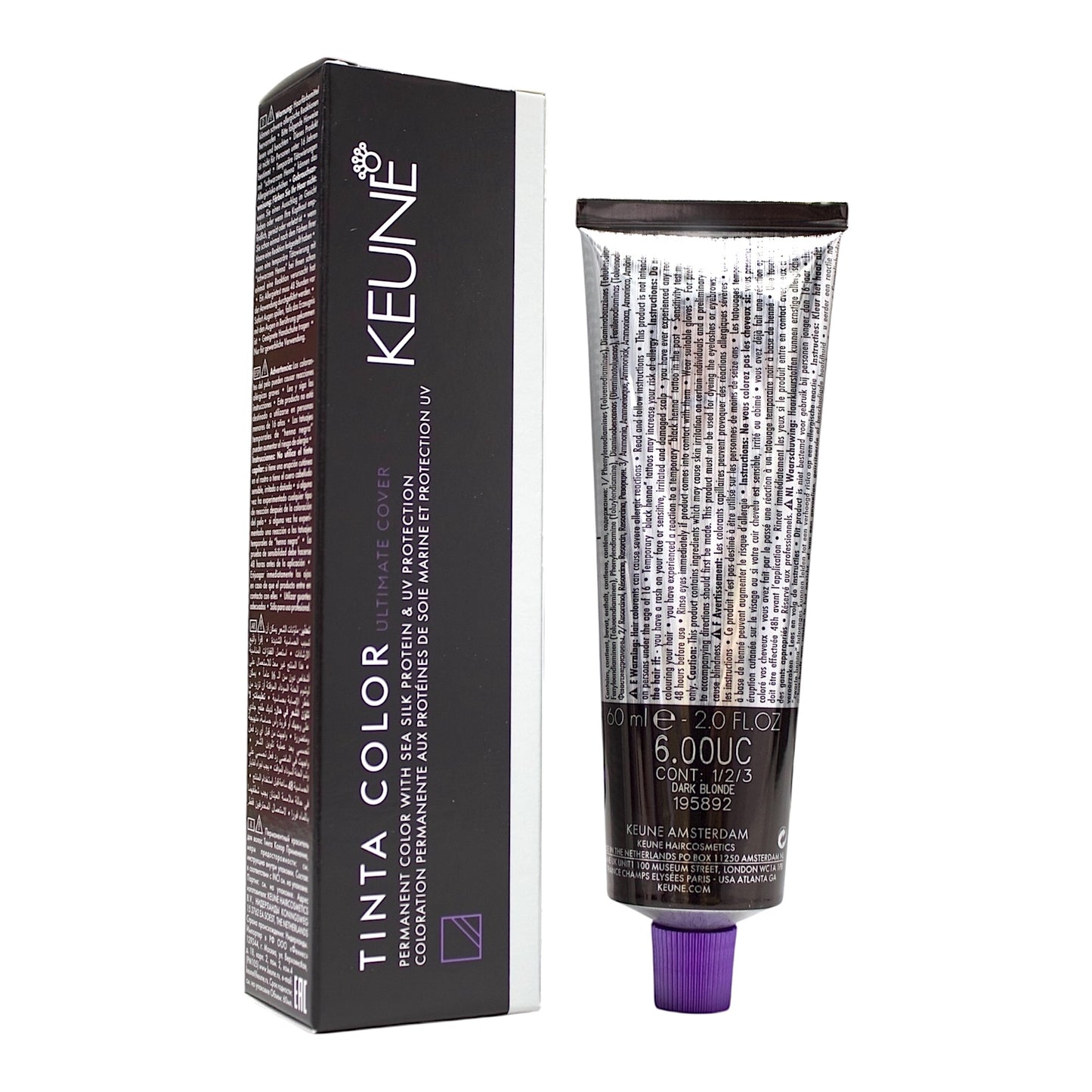 Keune Tinta Color 6.00UC Permanent Color Ultimate Cover Dark Blonde 2 Oz Beauty Gables