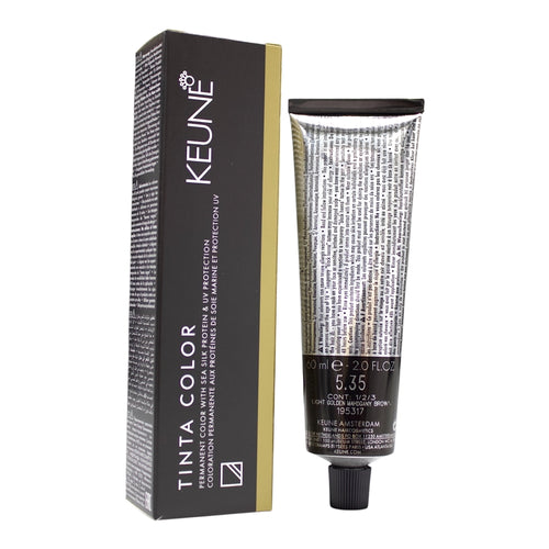 Keune Tinta Color 5.35 Permanent Color Light Golden Mahogany Brown 2 Oz Beauty Gables