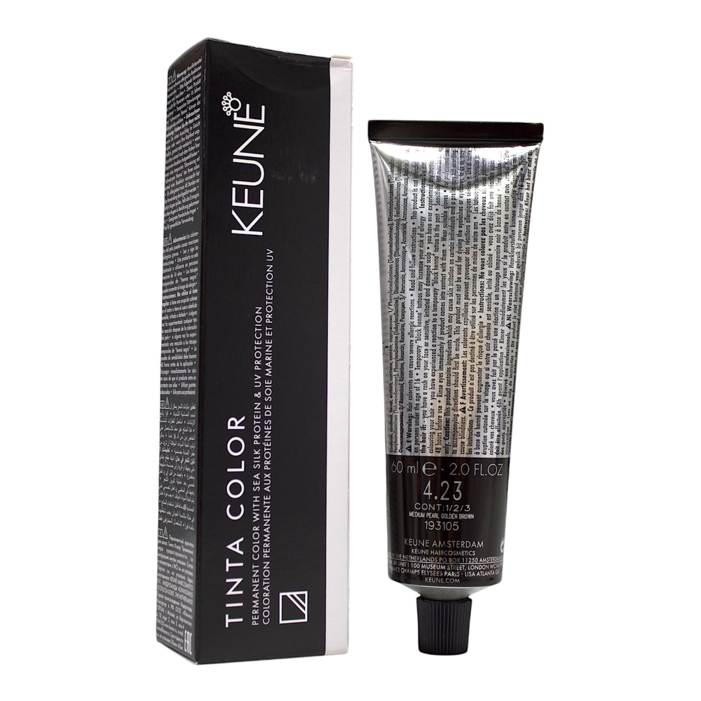 Keune Tinta Color 4.23 Permanent Color Medium Pearl Golden Brown 2 Oz