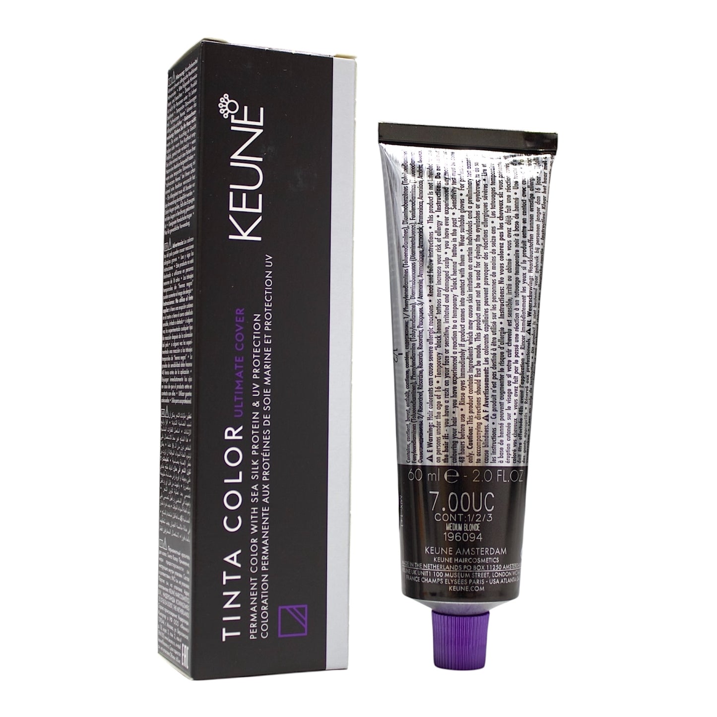 Keune Tinta Color 7.00UC Permanent Color Medium Blonde 2 Oz Beauty Gables