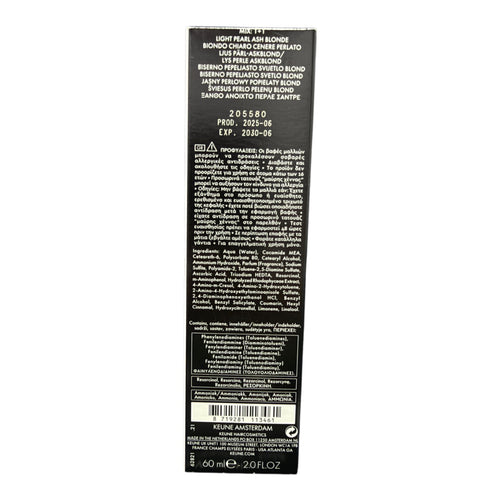 Keune Tinta Color 8.21 Permanent Color Light Pearl ASH Blonde 2 Oz