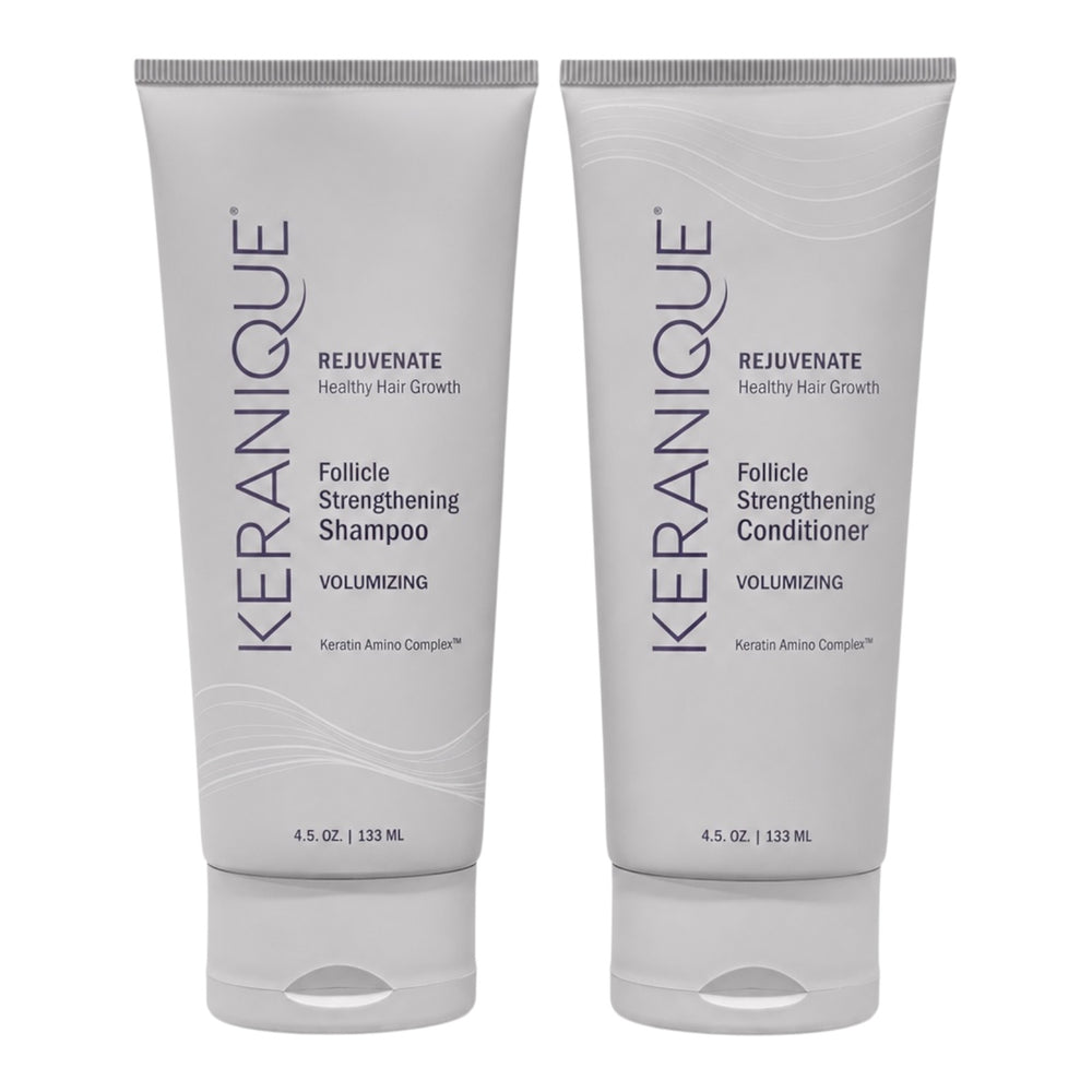 Keranique Volumizing Follicle Strengthening Shampoo & Conditioner 4.5 Oz Set