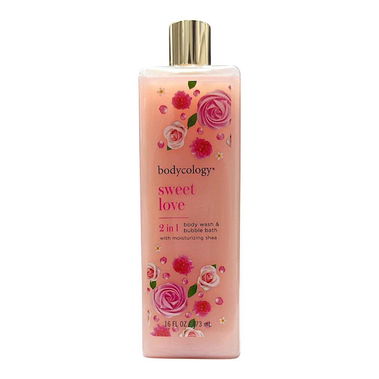 Bodycology Sweet Love 2 in 1 Moisturizing Body Wash and Bubble Bath 16 Oz - Beauty Gables
