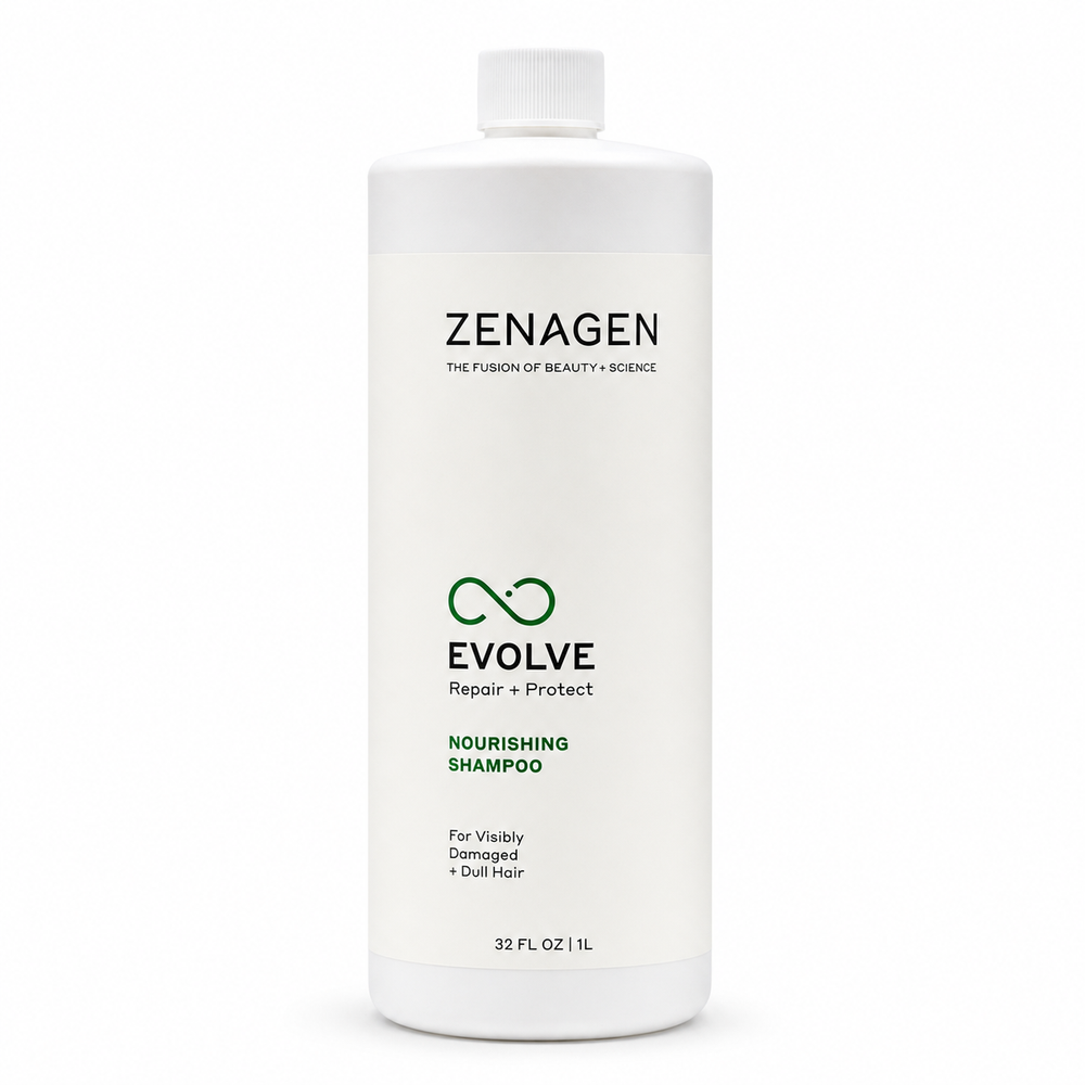 Zenagen Evolve Nourishing Shampoo Repair + Protect For Visible Damaged + Dull Hair 32 Oz