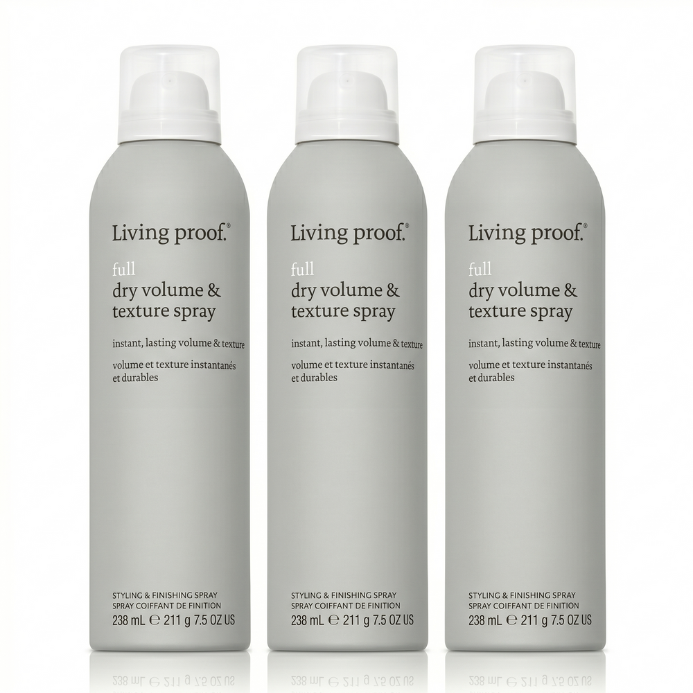 Living Proof Full Dry Volume & Texture Spray 7.5 Oz (Pack of 3)