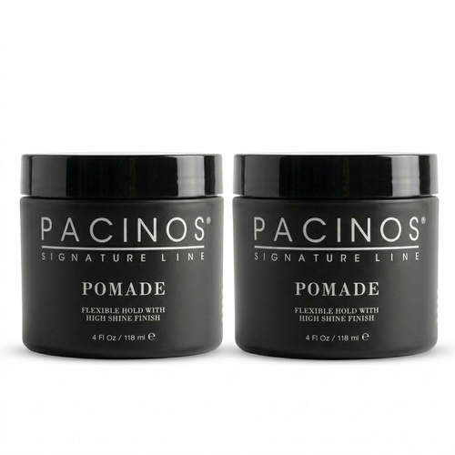 Pacinos Pomade Flexible Hold with High Shine Finish 4 Oz (Pack of 2)