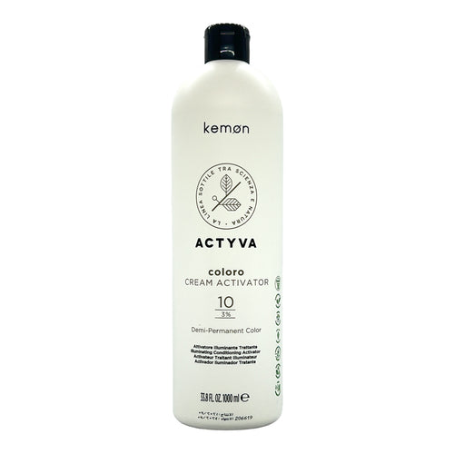 Kemon Actyva Coloro Cream Activator 10 Demi-Permanent Color 33.8 Oz - Beauty Gables