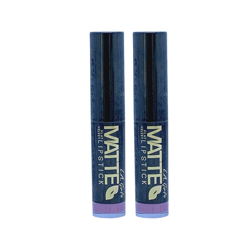 L.A Girl Matte Flat Velvet Lipstick Love Story 0.10 Oz (Pack 2) - Beauty Gables