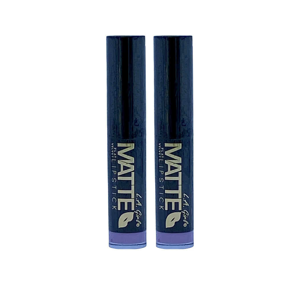 L.A Girl Matte Flat Velvet Lipstick Dare to Date 0.10 Oz (Pack 2) - Beauty Gables