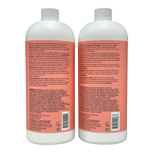 Living Proof Curl Shampoo & Conditioner 32 Oz Set with Pumps