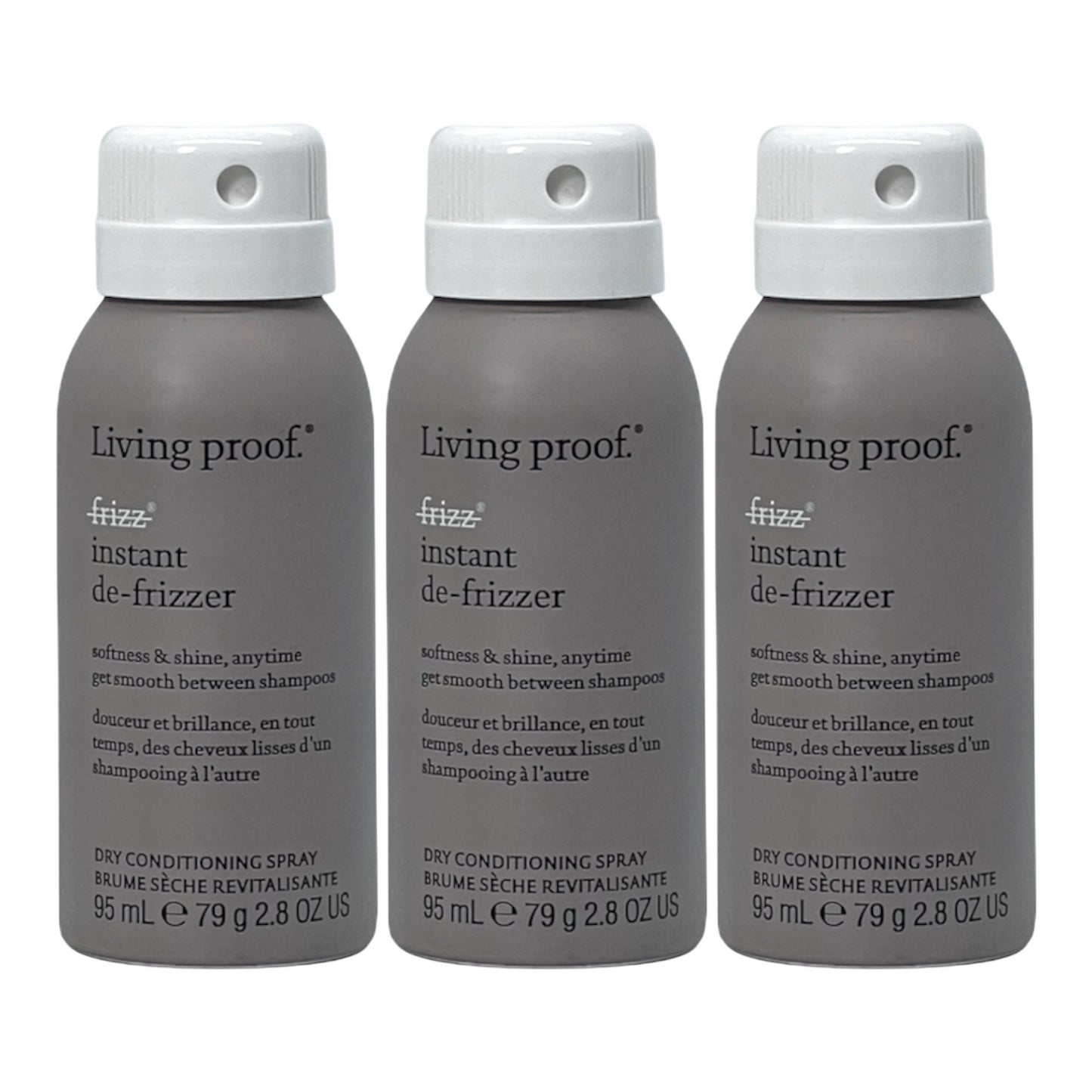 Living Proof No Frizz Instant De-Frizzer 2.8 Oz (Pack of 3) - Beauty Gables