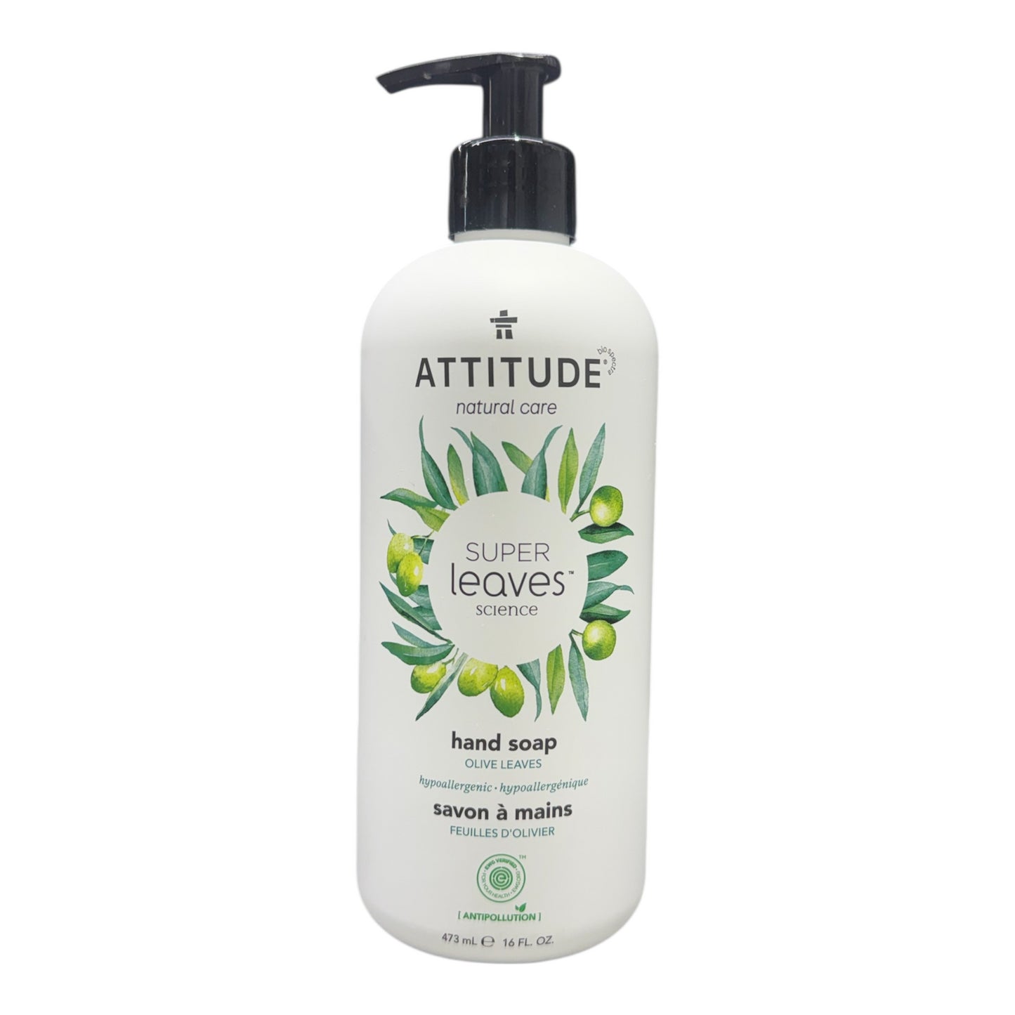 Attitude Hand Soap Olive Leaves 16 Oz Beauty Gables